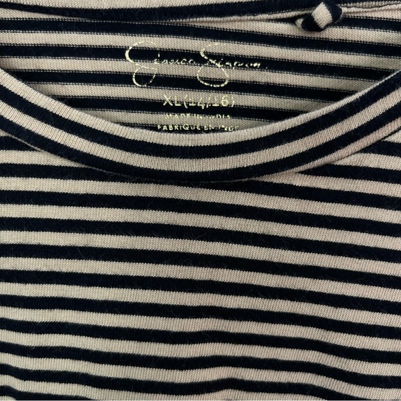 2/$30 Jessica Simpson Striped Crop Top Girls Sz XL 14/16 - Picture 4 of 6